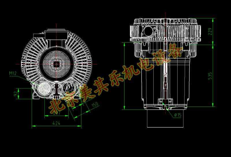高压鼓风机cad简图