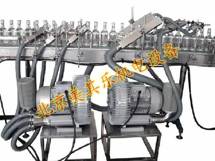 710/4kw风机用于酒瓶表层水渍的吹干