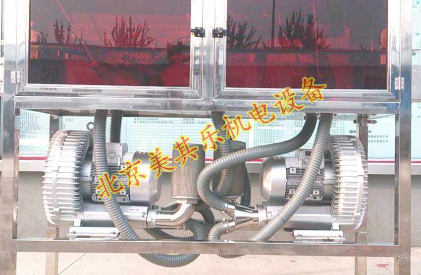 730型号4kw高压鼓风机用于风刀吹干实物图