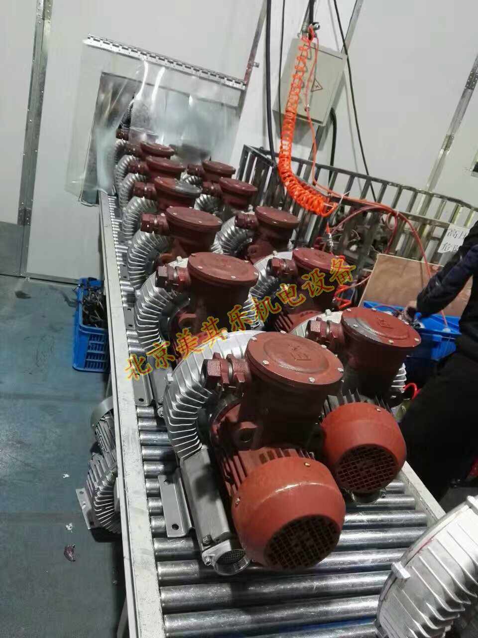 防爆高压鼓风机的组装