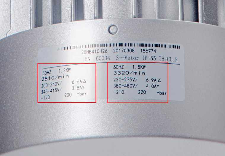 鼓风机为什么标有两个kw数