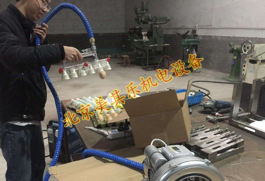 漩涡气泵应用于鸡蛋真空吸附器(视频)